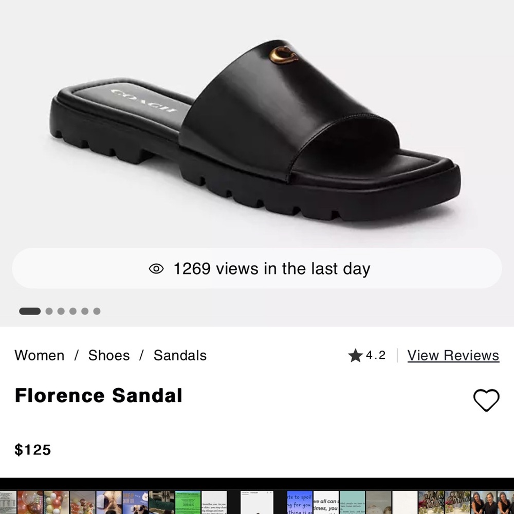 Coach Florence Sandals